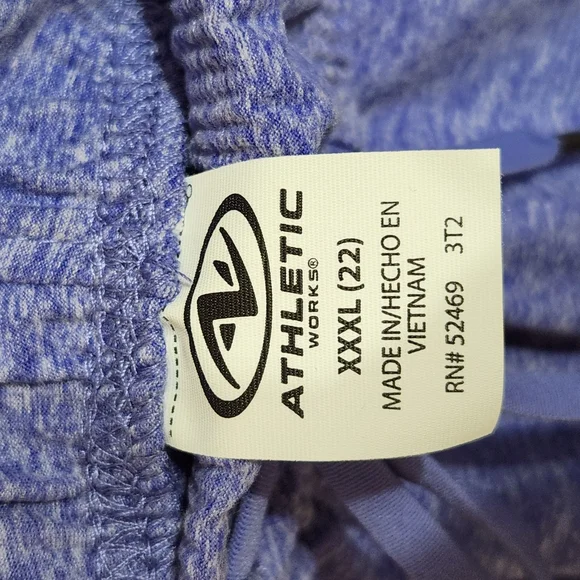 ATHLETIC shorts women 3XL pink blue gray-camo turquoise front draw string pocket - Picture 13 of 13